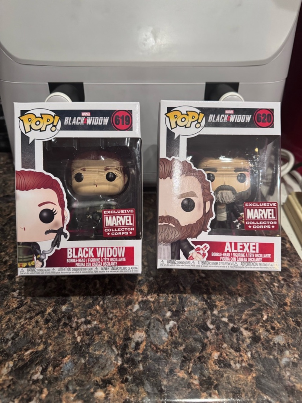 Marvel Black Widow Funko Pop - Red Hair, Black Outfit